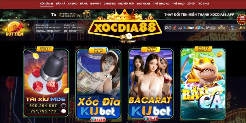 Truy cập vào Xocdia88